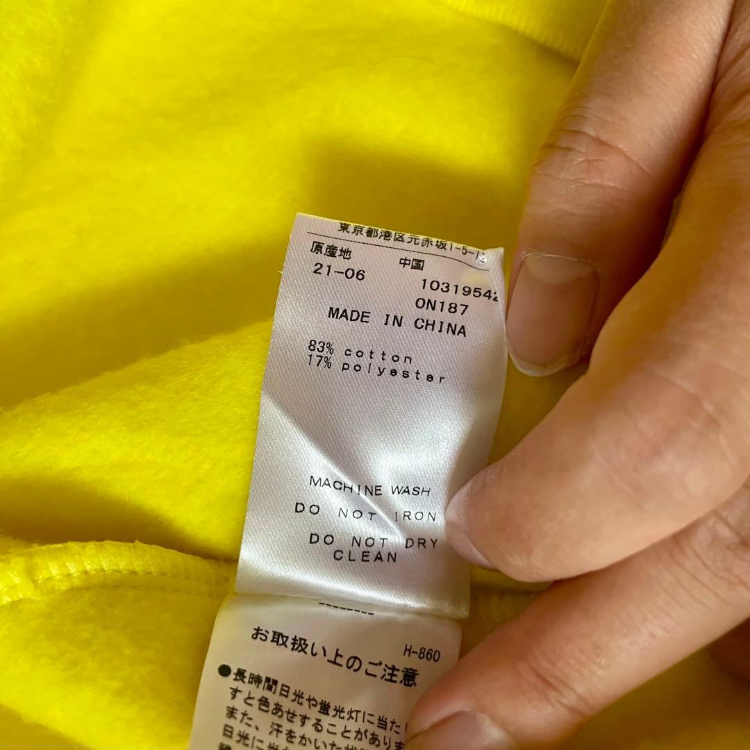 【ジャックバニー】ゴルフウェア パーカー プルオーバー デカロゴ 黄色 XL