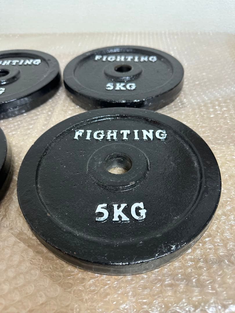 ファイティングロード 5kg 4枚 20kg ダンベル バーベル プレート 追加