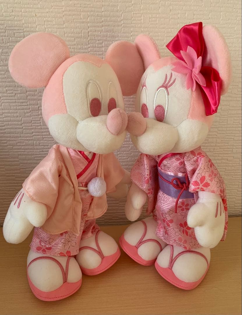 Mickey & Minnie Mouse さくら2020 ぬいぐるみセット.大