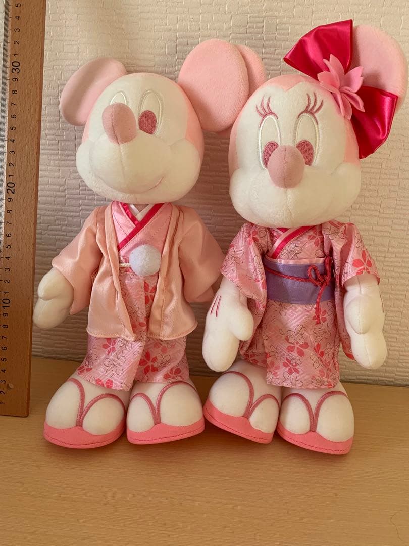 Mickey & Minnie Mouse さくら2020 ぬいぐるみセット.大