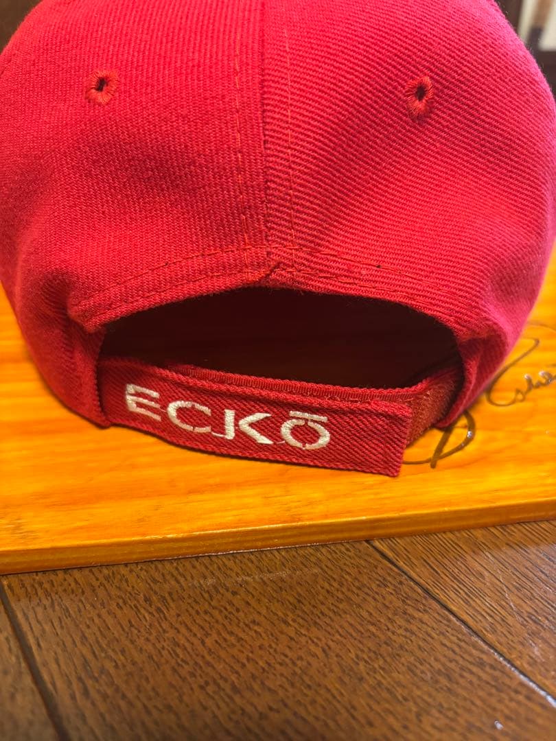 超ビンテージECKO UNLTDキャップ ホワイトロゴ