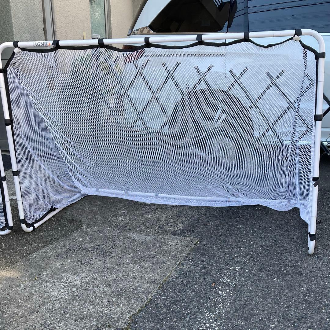 IGNIO練習用組立てサッカーゴール　キックターゲット付き