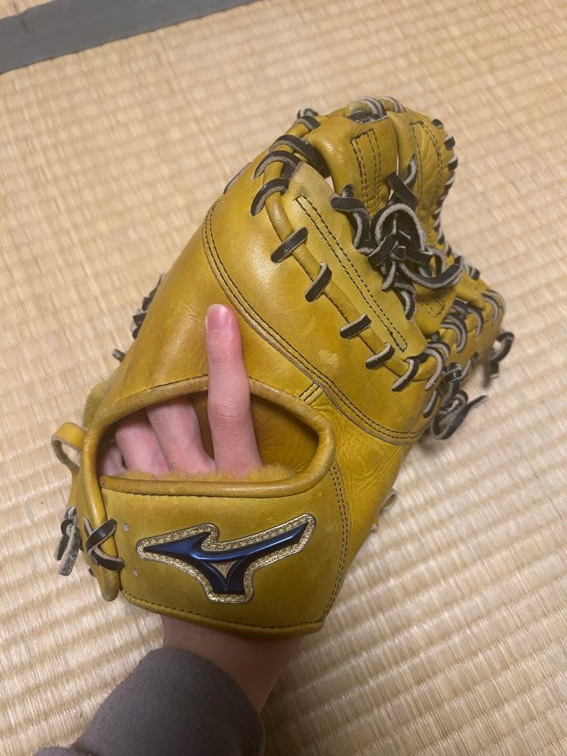 ミズノ 硬式用ファーストミット イエロー