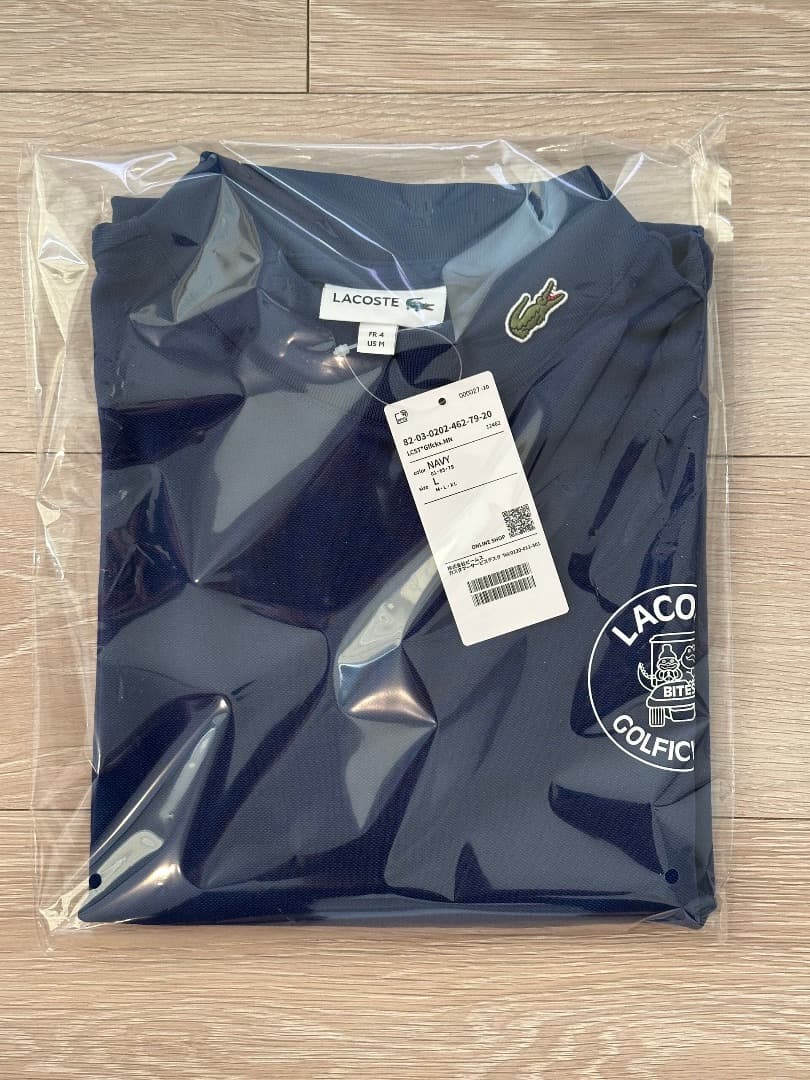 LACOSTE × Golfickers / モックネック - ネイビー・L -