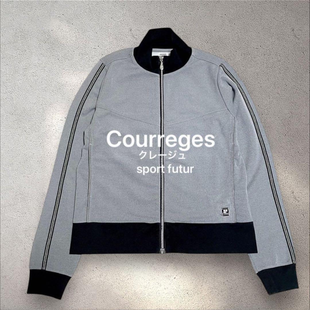 M【Courrèges】sport futur トラックジャケット Y2K ラメ