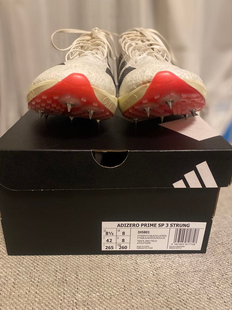 アディゼロプライムsp3 26.5 adidas スパイク 陸上