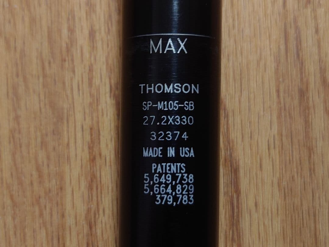 THOMSON トムソン シートポスト マスターピース 27.2Φ セットバック