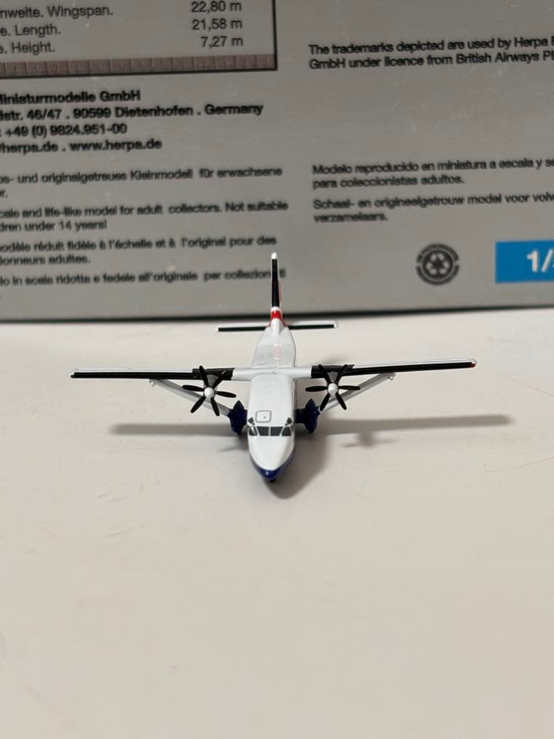 ブリティッシュ Shorts 360-300 herpa 1/500