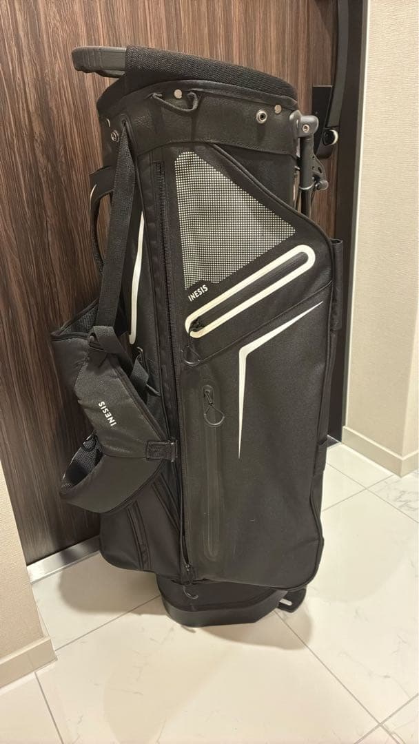 INESIS イネジス ゴルフ スタンドバッグ 超軽量 キャディーバッグ 黒