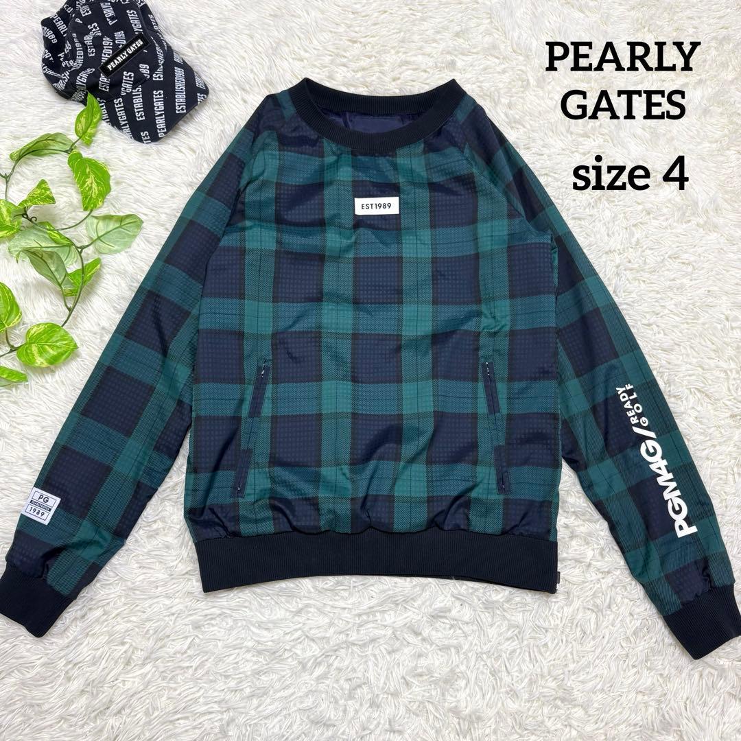 【パーリーゲイツ】美品 スニード チェック 4サイズ メンズ