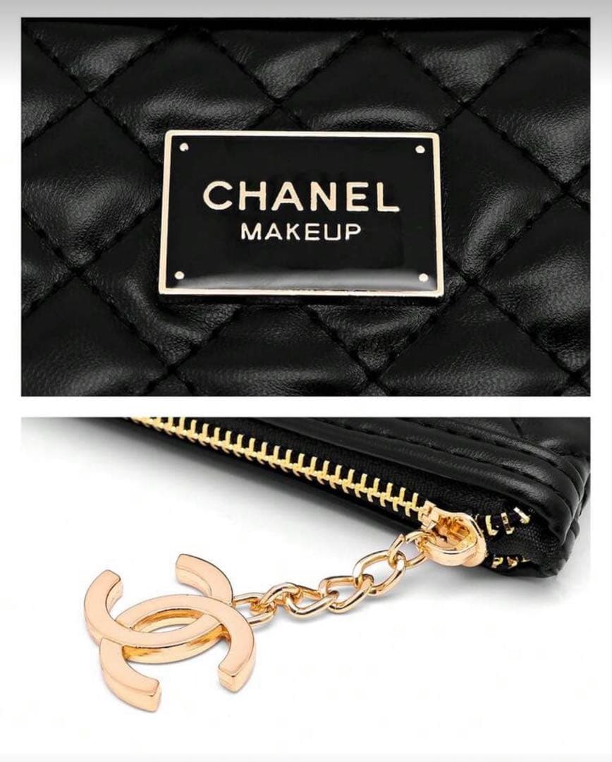 [新品]CHANELシャネル　コスメティックバッグキルティング大容量　ノベルティ