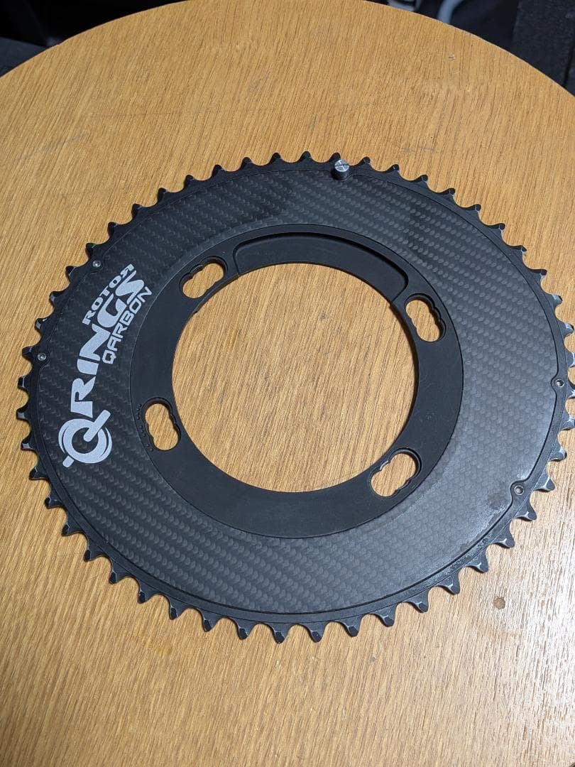 ぐ*ら様 ROTOR Q-Rings 楕円 カーボンチェーンリング 50/34T