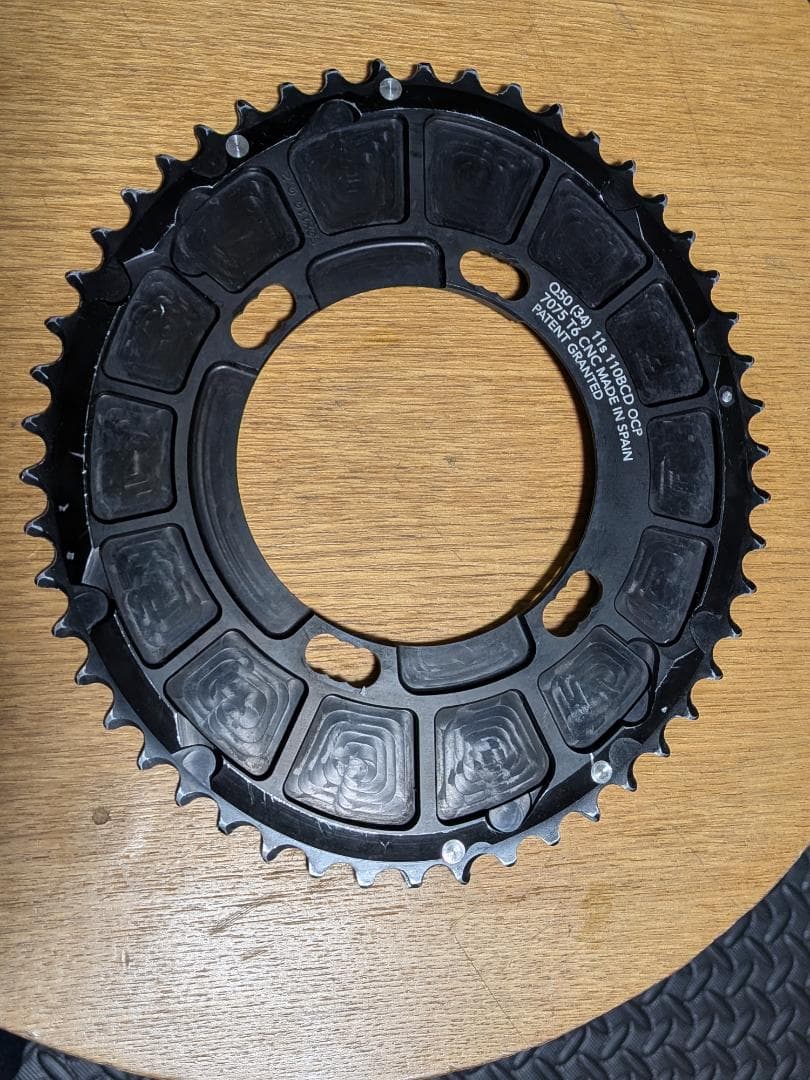 ぐ*ら様 ROTOR Q-Rings 楕円 カーボンチェーンリング 50/34T