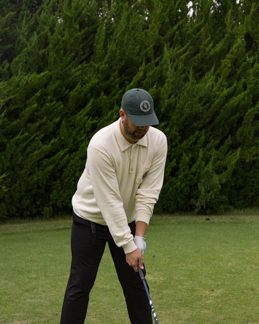 Captains Helm Golf JACQUARD LS POLO Lサイズ