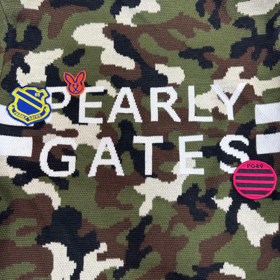 PEARLY GATES パーリーゲイツ カモフラ 迷彩クルーネック ニット 4