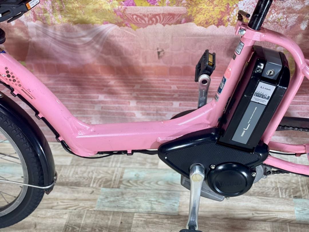 K2303 電動自転車ブリヂストン子供乗せ 20インチ ピンク 8.9Ah