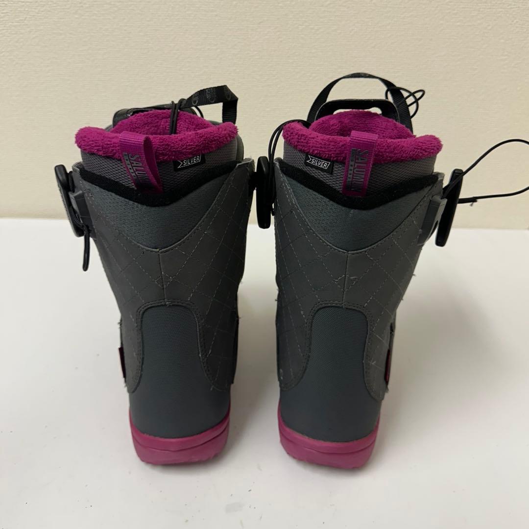 SALOMON スノーボードブーツ グレー/ピンク　22.5cm