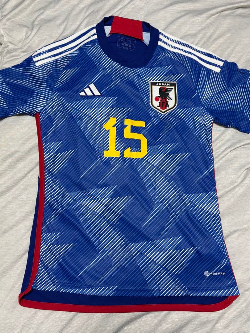 美品★2022日本代表 Adidas公式レプリカユニフォーム #15 鎌田大地