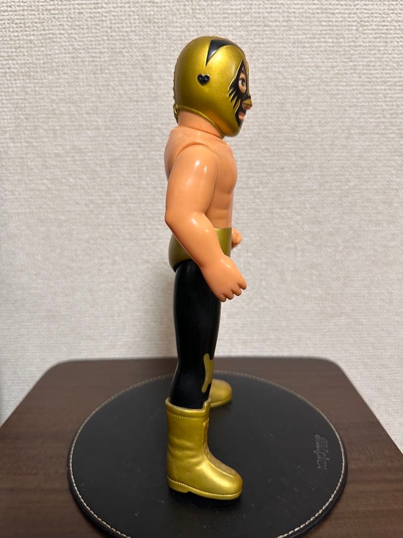 ミル・マスカラス　ソフビ　フィギュア　マルサン　限定ゴールド　現状品