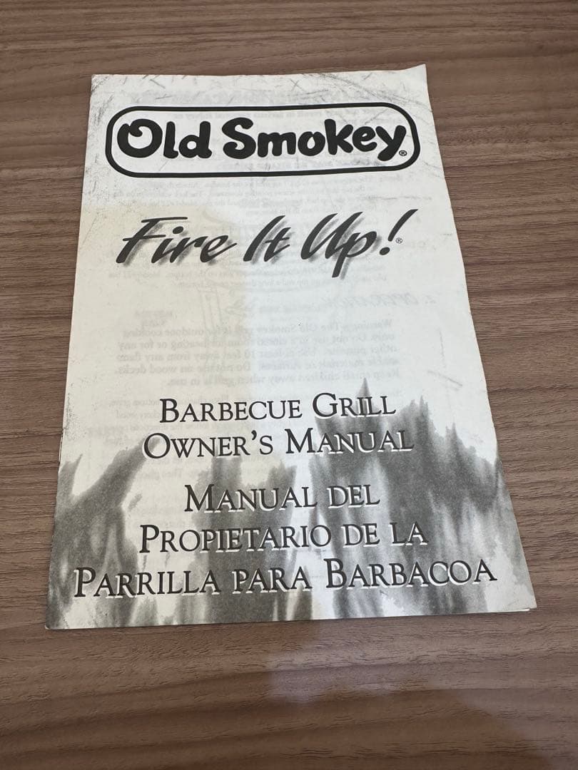 未使用⭐︎ Old Smokey チャコールBBQグリル TEXAS, USA製