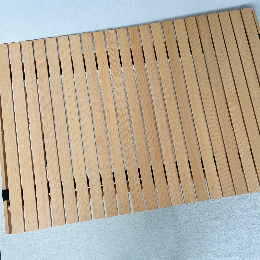 新品 WIZ'A ウィザ 木製ロールテーブル 天然木 収納バッグ有り アウトドア
