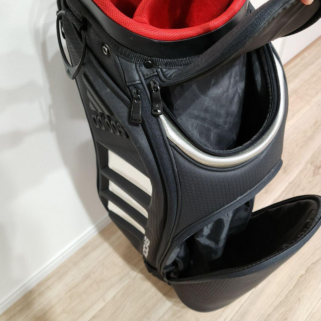 【美品】 adidas アディダス キャディバック 9.5型　6分割　ブラック