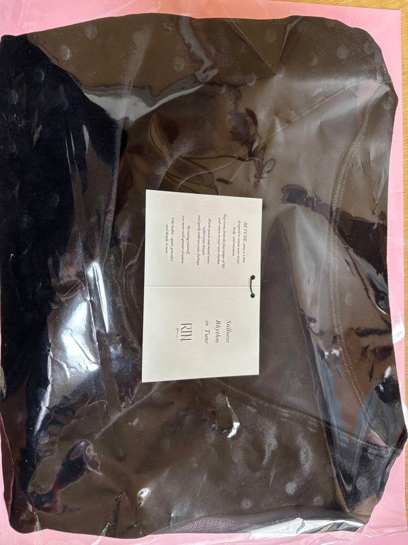 新品　Retune.stina バタフライキャップベロア　ドット黒レオタード　S