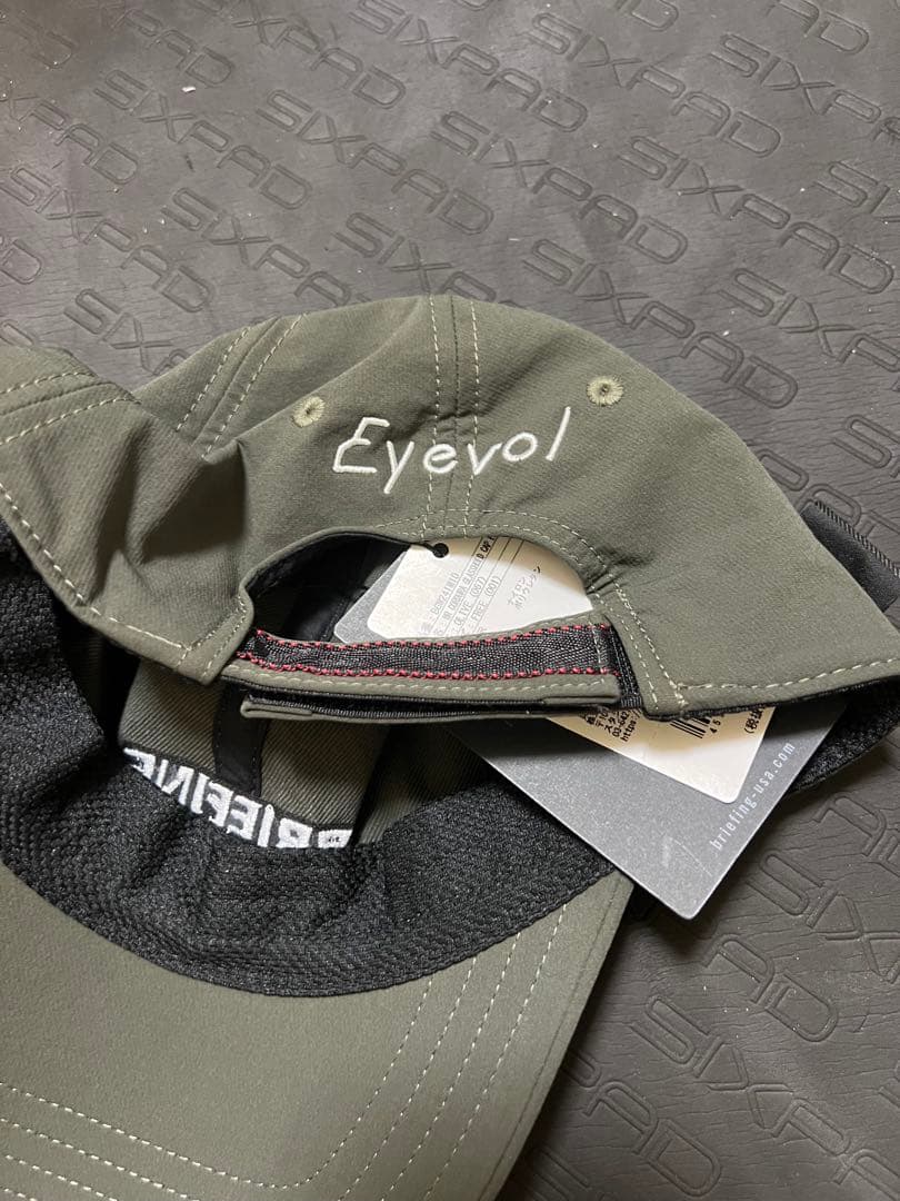 Briefing golf× eyevol GLASSHOLD CAP オリーブ