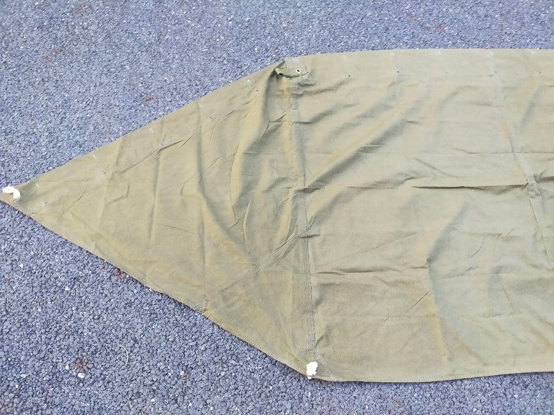 ギリシャ軍幕 2枚セット 撥水・YKKファスナー加工済み シェルターハーフ