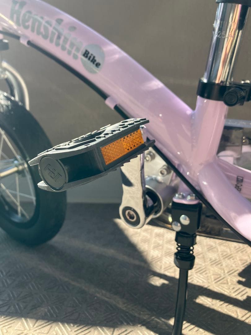 変身バイク2（12インチ）　幼児用自転車 紫　パープル