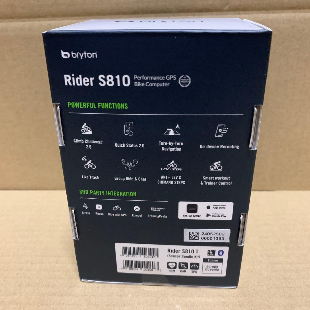 新品未開封　ブライトン Rider S810T GPS サイクルコンピューター