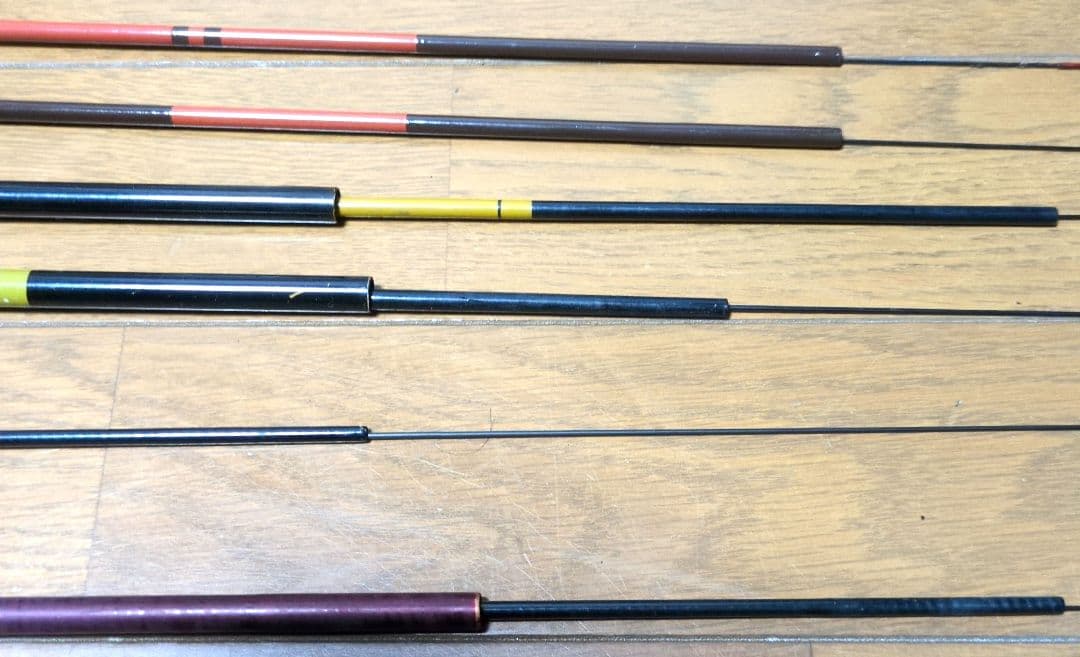 【まとめ売り】6本セット　へら竿　ヘラブナ竿 5尺〜15尺程度