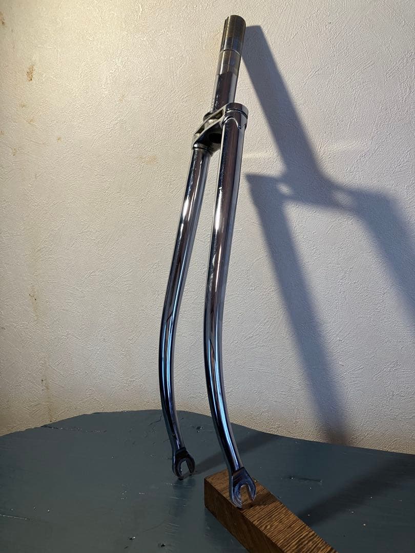 メッキ２枚肩フォーク　njs ？　ピスト