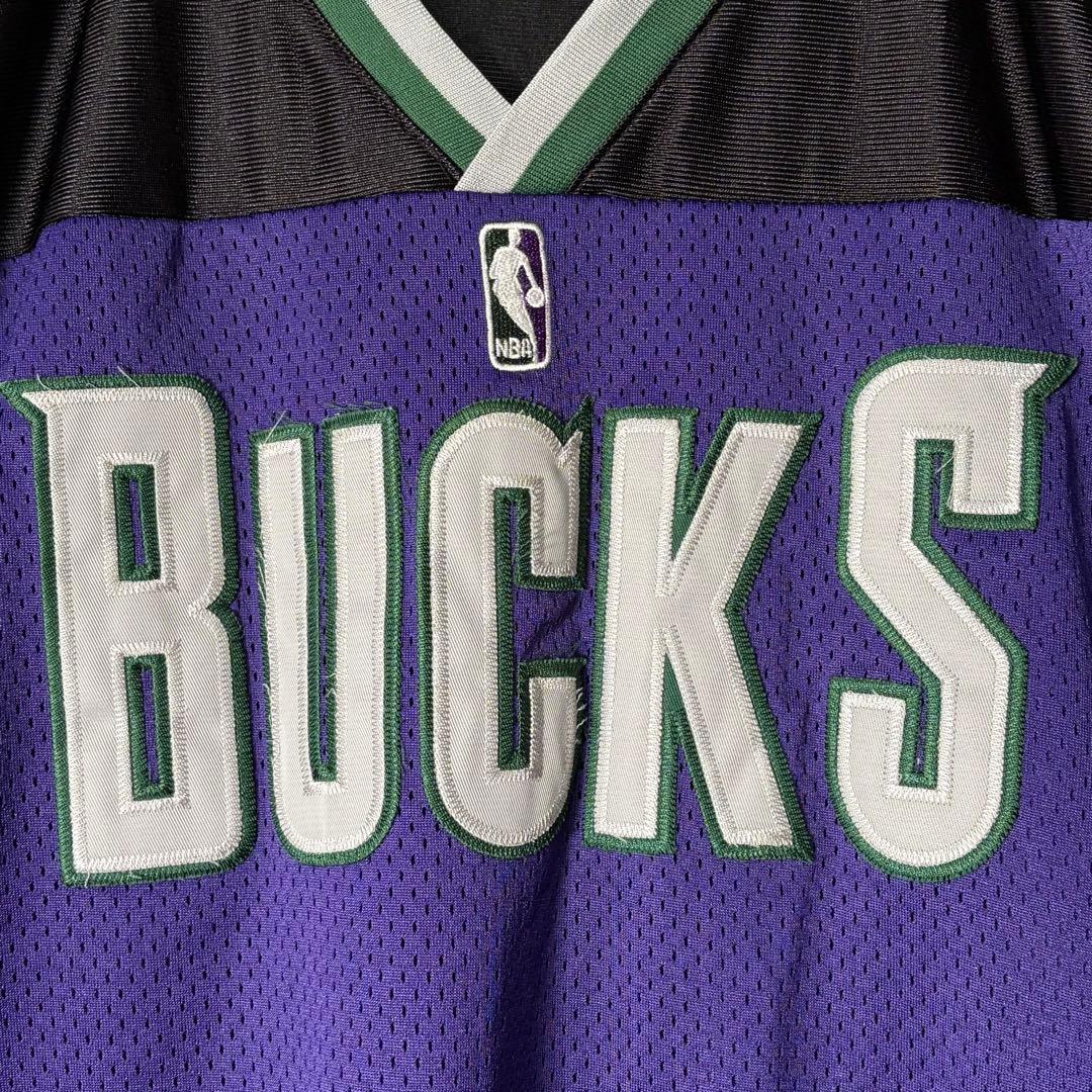 希少 NBA バックス ウォームアップ シューティングシャツ メッシュ