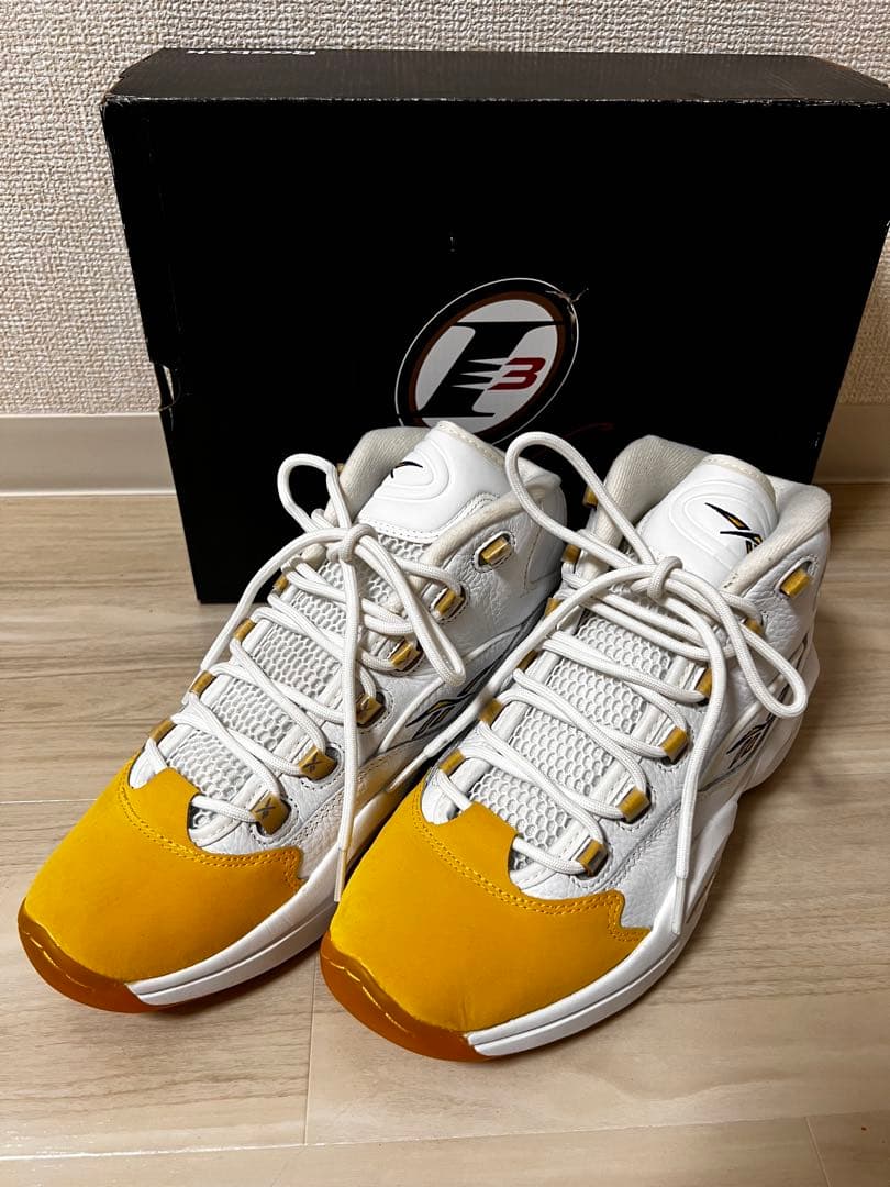 【美品】Reebok Question Mid 28cm コービー レイカーズ