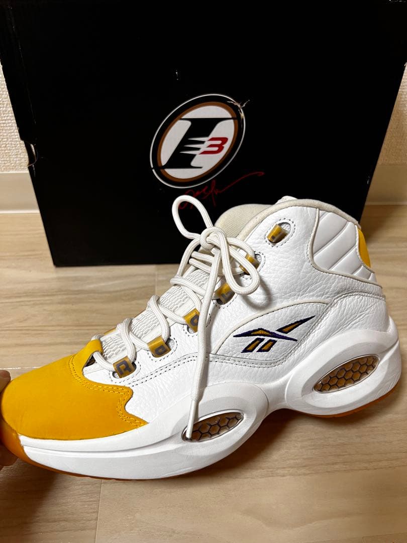 【美品】Reebok Question Mid 28cm コービー レイカーズ