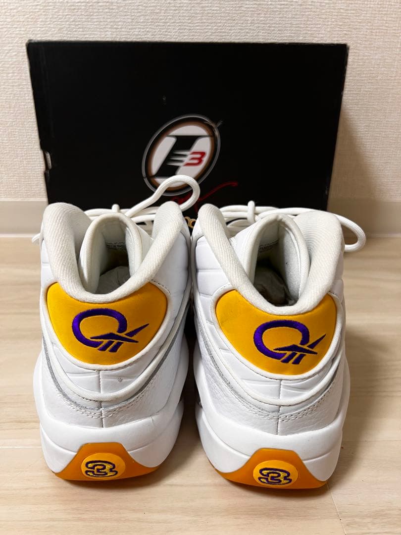 【美品】Reebok Question Mid 28cm コービー レイカーズ
