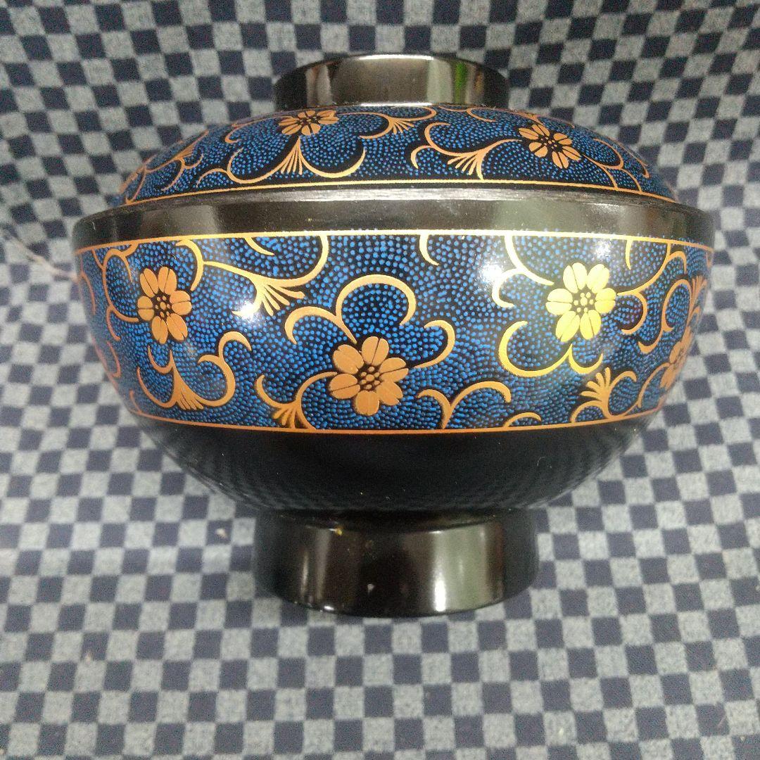 蓋付きお椀 唐草 吸物椀 5客[希少品]