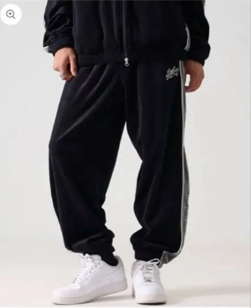 【新品未使用】 FUBU ベロアセットアップ ブラック XL