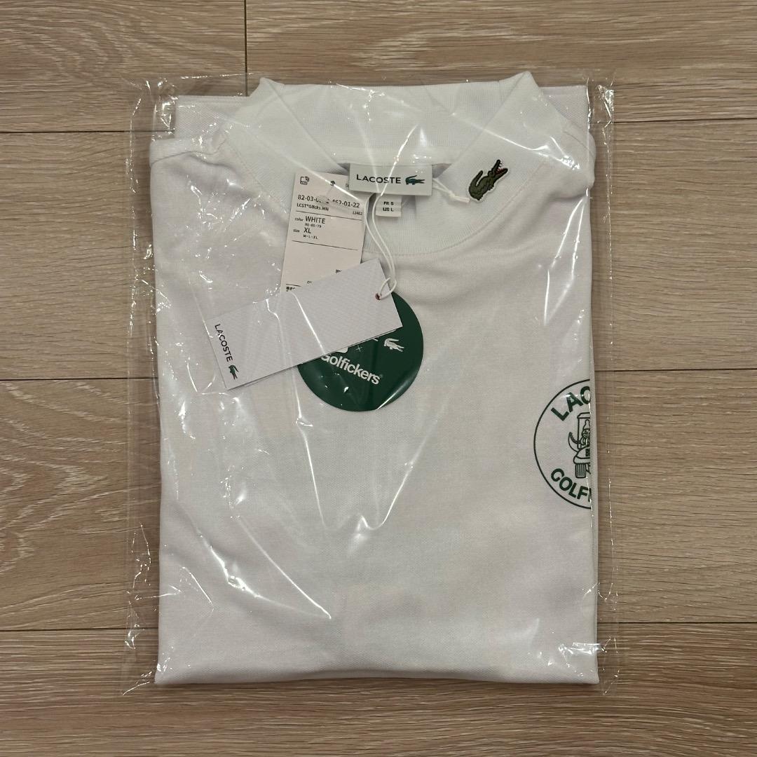LACOSTE × Golfickers / モックネック -WHITE・XL-