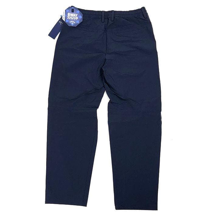新品 キャロウェイ 8WAYストレッチ シワナイロン 撥水 パンツ 紺 L