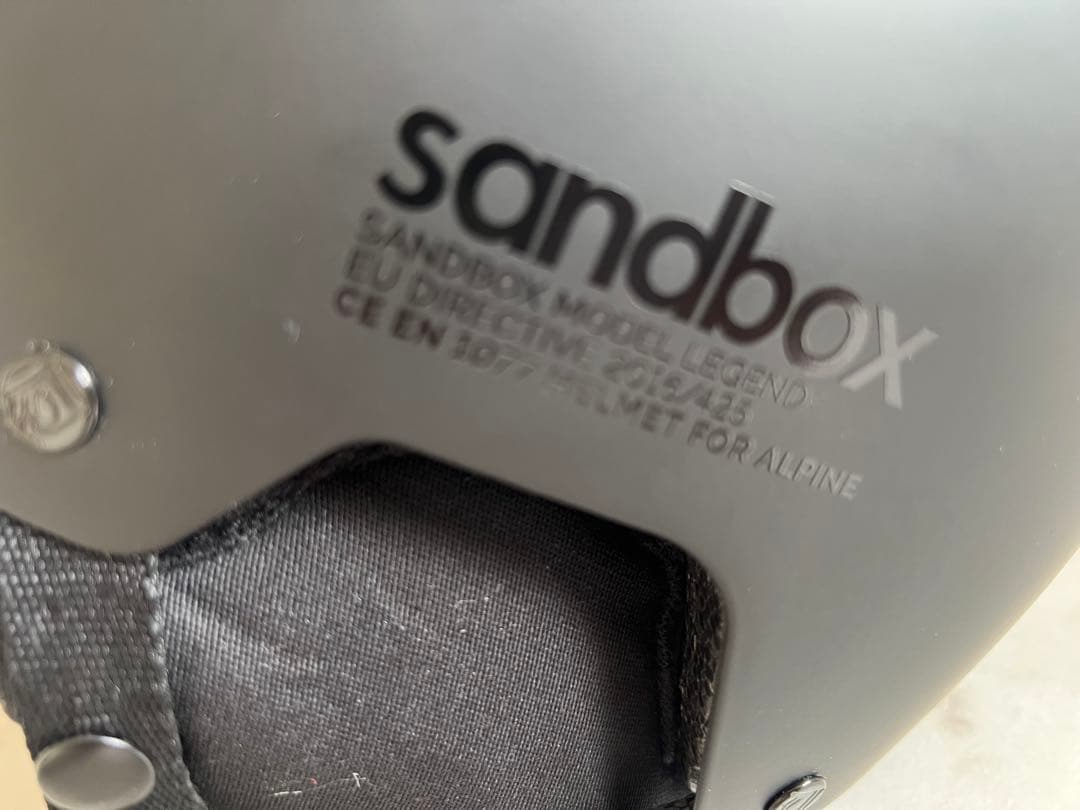 sandbox マットブラック スノーボードヘルメット