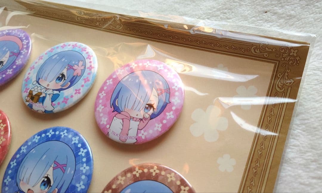 リゼロ ローソン オリジナル 缶バッジ Re:ゼロから始める異世界生活 レム