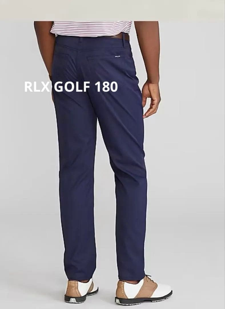 RLXラルフローレン 180/88A立体刻印ロゴマークストレッチゴルフパンツ
