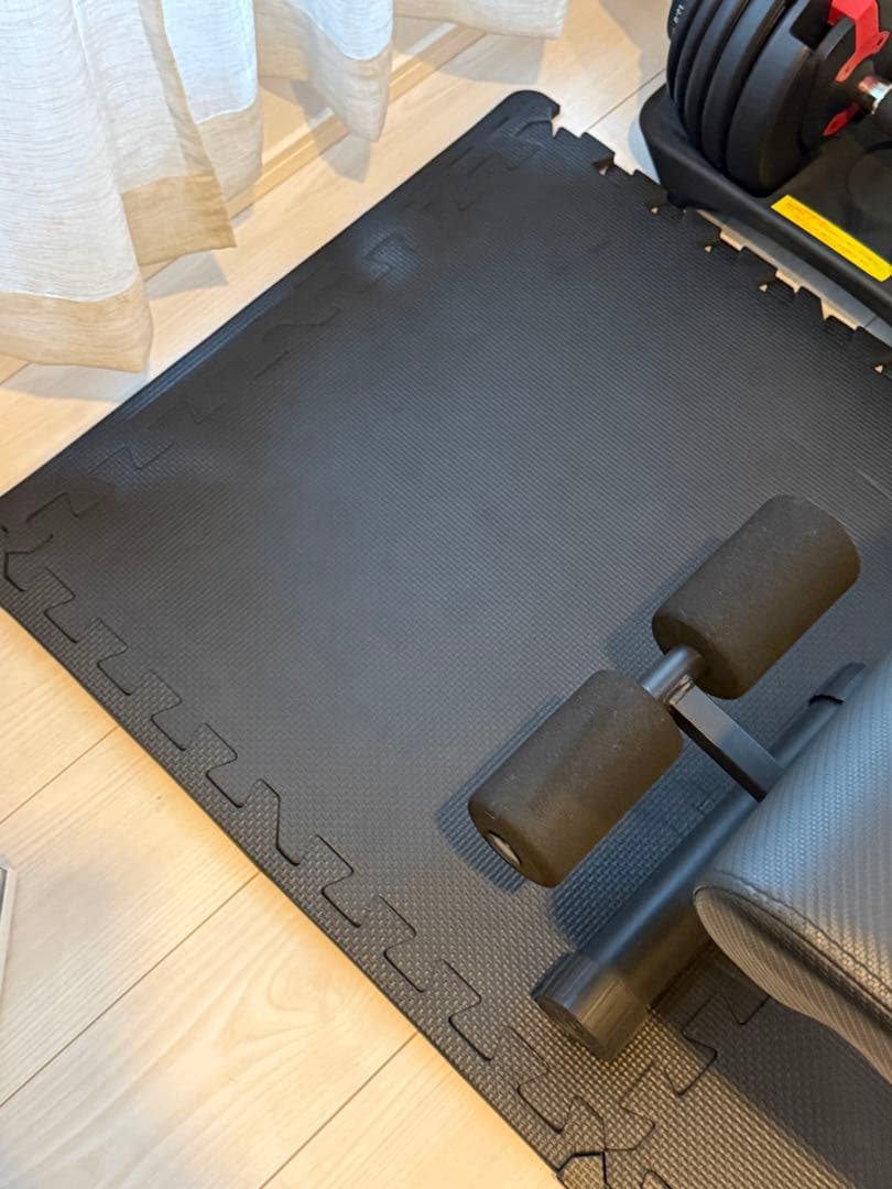【直接引渡し限定】TOP FILM可変式ダンベル 24kg+ベンチ+マット3点組