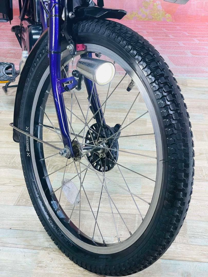 K2304 電動自転車ブリヂストン子供乗せ 20インチ パープル 8.9Ah