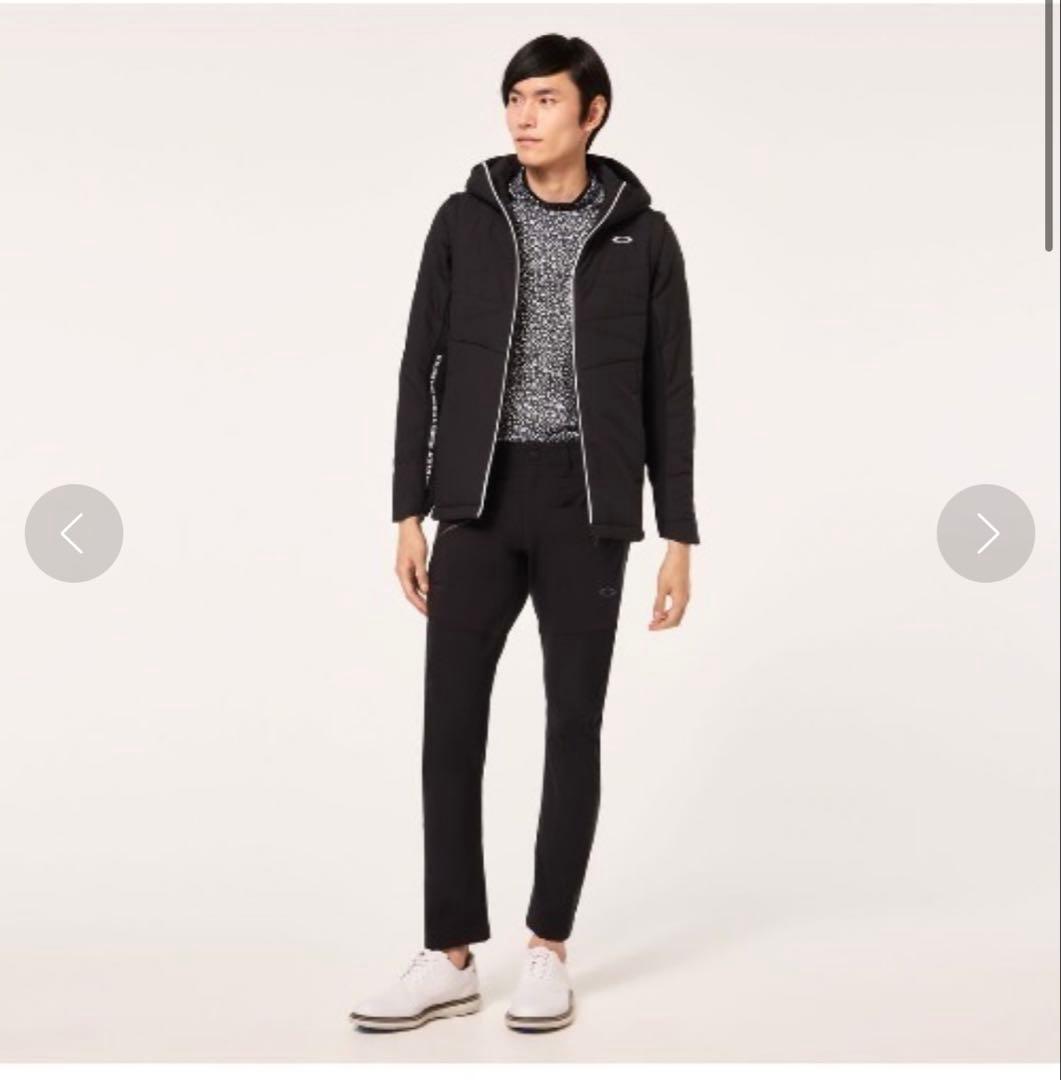 美品】オークリー・アンイーブン　パフジャケット（黒）Mサイズ