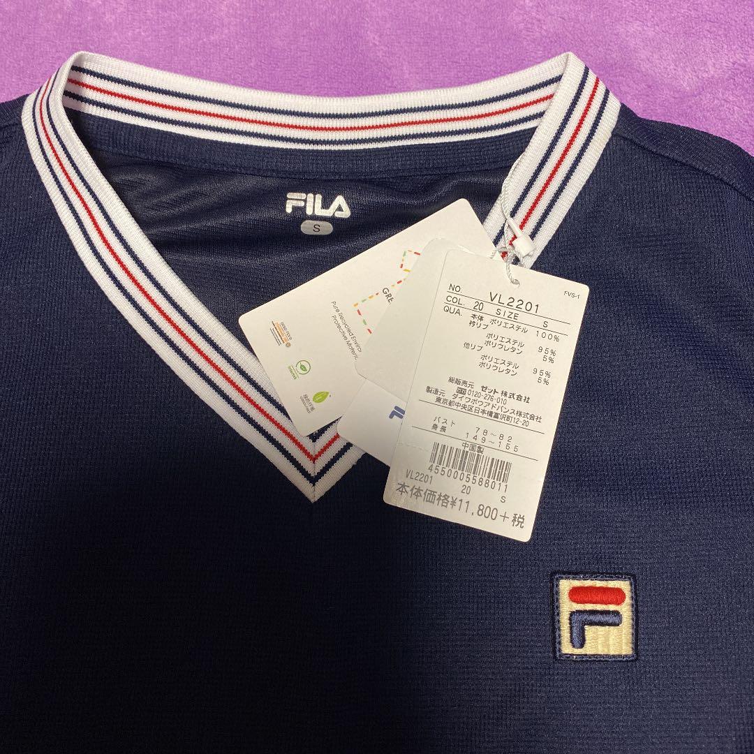 フィラテニスウェア　ワンピース　Sサイズ　紺赤　新品
