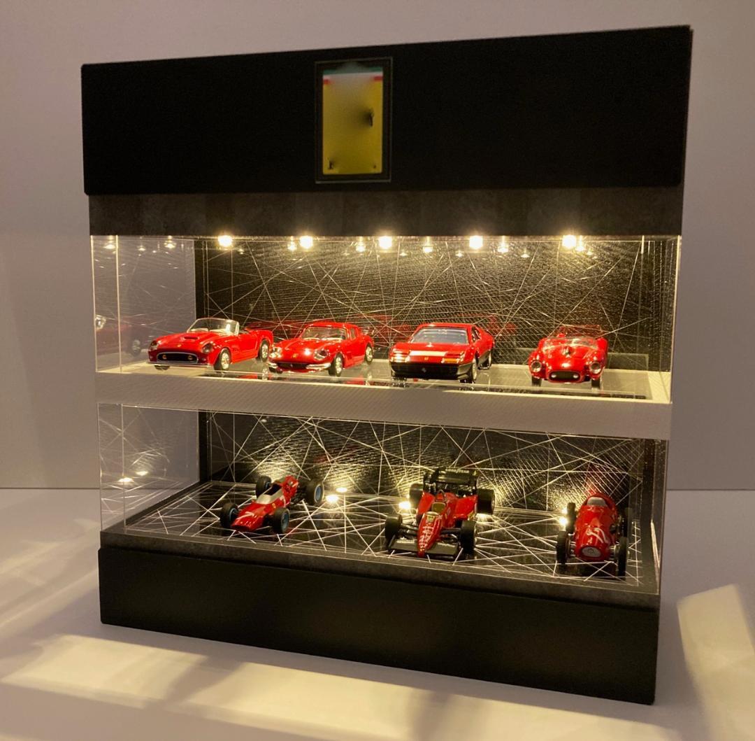 1/64展示10台可能・WH&RBK・2層式ディスプレーBOX / ネオジオラマ