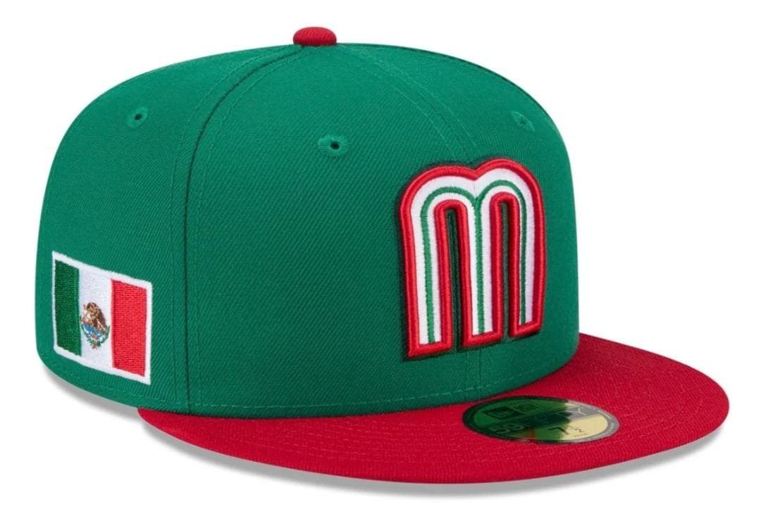 WBC 2026 メキシコ代表 公式キャップ グリーン/レッド 7 3/8